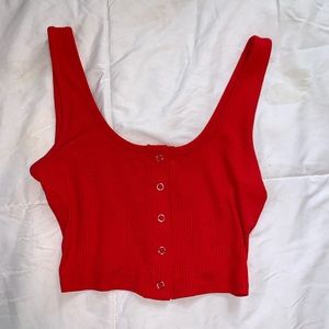 Red Crop Top